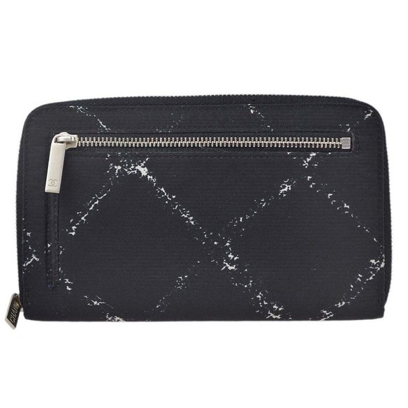 Chanel Travel Line Black Nylon Wallet Purse - Picture 1 of 7